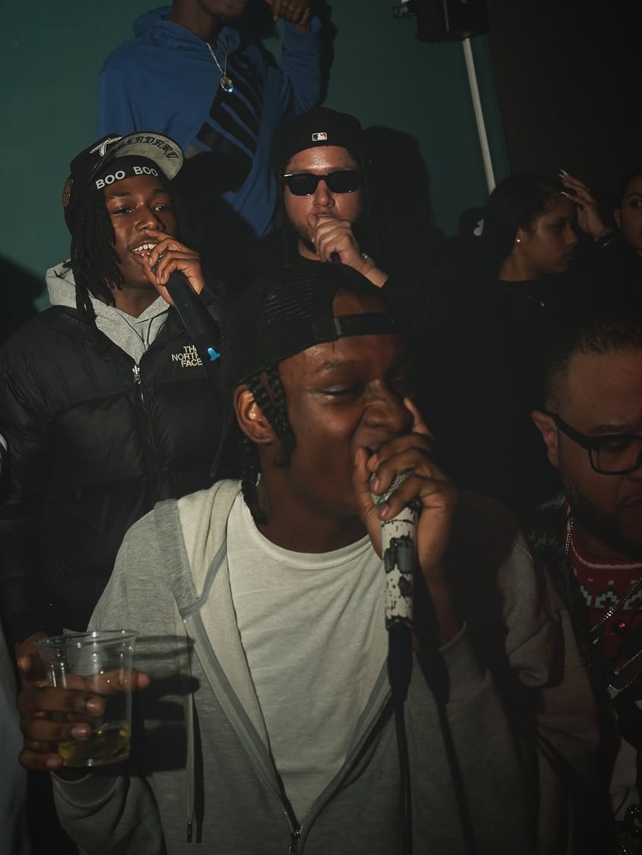 Hosts on the mic hyping the crowd at The Gallery New York
